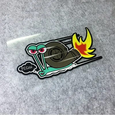 Snail Turbo Sticker Vinyl Motorcross Car Decal Reflective Racing Car Sticker • £6.99