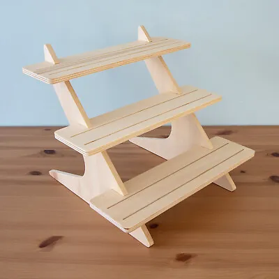 Three Tier Display Shelf Countertop Stand For Retail And Craft Fairs • £55