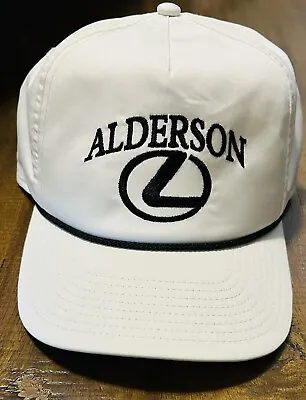 Alderson Lexus Imperial Adjustable SnapBack White Hat Cap New With Tags • $14.99