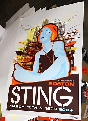 Sting - Boston 2004 Concert Event Poster - Orpheum Theatre • $24.90