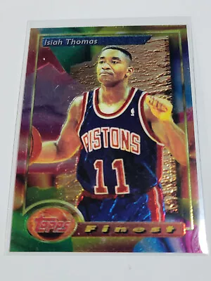 ISIAH THOMAS 1993 Topps Finest #87.  PISTONS • $2.75