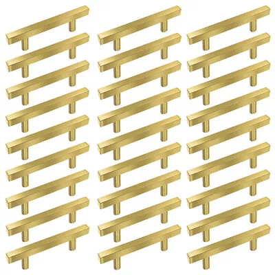 Kitchen Cabinet Pulls Gold Stainless Steel Cupboard Drawer T Bar Handles 6 Inch • $5.78