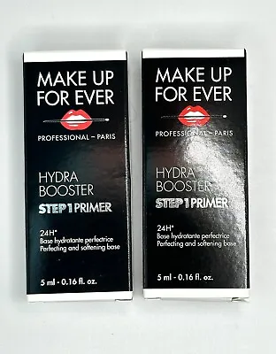 2 X MAKE UP FOR EVER Hydra Booster Step 1 Primer 0.16 Oz Trial/Travel Size BNiB • $12.99