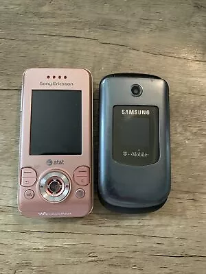 Sony Ericsson Walkman & Samsung SGH-t139 CELL PHONE Lot Untested So Sold  As-is • $19.99