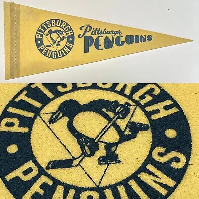 1969 Vintage Pittsburgh Penguins 4x10 Inch MINI Pennant NHL Hockey • $24.95