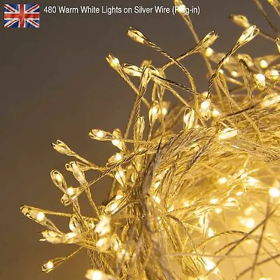 Premium LED Cluster Lights Sunset & Warm White Fairy Lights For Christmas • £12.99