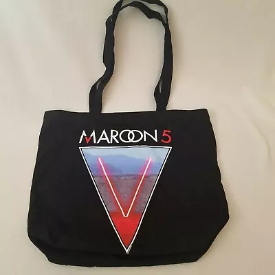 Maroon 5 Black V Tote Bag 2016 Tour VIP Merchandise • $21.21