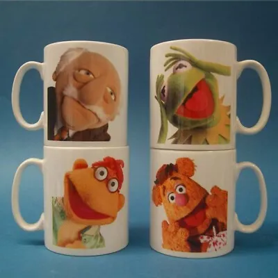 Muppets Character Printed Mug Kermit Fozzie Animal Waldorf & Statler Chef Rowlf • £4.99