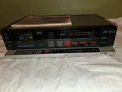 AIWA AD-F660 3head Cassette Deck Dolby BC. Auto Demagnetizing  Works Great! • $395