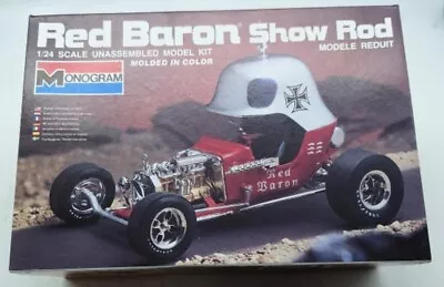 MONOGRAM RED BARON SHOW ROD 1/24 Custom Built Painted KIT!! CIRCA 1985! • $9.99