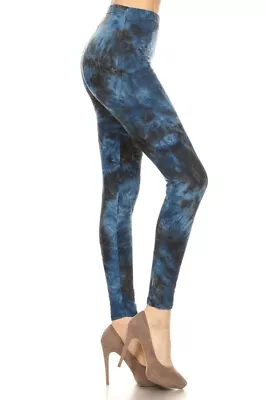 Womens Tie Dye Leggings Buttery Soft Colorful Patterns • $14.95