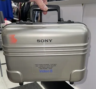Vintage Sony Handycam Camcorder Hard Carry Case Bag Video 8 Case • $49.99