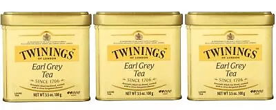 Twinings Earl Grey Loose Tea In Tin 3.53oz 100g X 3 • $57.23