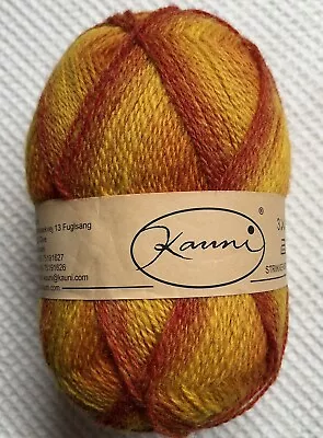 Kauni Effektgarn Gradient Yarn EU 150g 100% Wool 8/2 Sport Yellow Orange Red • $27.98