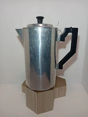 Vtg. Aluminum Miracle Maid Coffee Maker Pot & Insert With Bakelite  Handle & Lid • $15