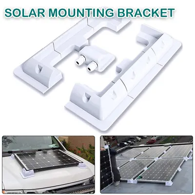 £12.99 • Buy Solar Roof Panel Mounting Bracket Set Adjustable For Caravan RV Boat Camper Vans