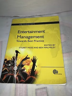 Entertainment Management : Towards Best Practice Paperback By Moss Stuart (... • $15