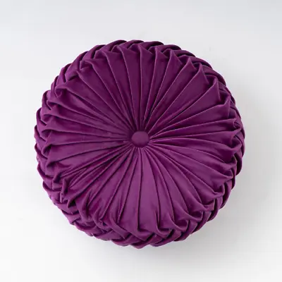 Throw Pillow For Couch Decorative Wheel Round Velvet Cushion For Sofa Bed Chair • $35.05
