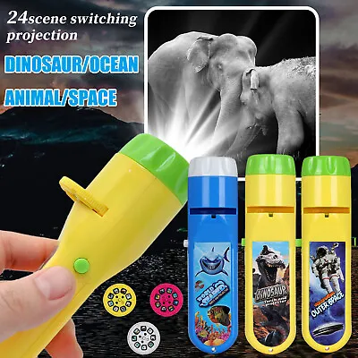 $7.58 • Buy Torch Projector Projection Lighting Story Torches Light Toy For Kids 2-10 Years