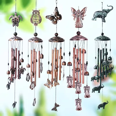 Bird Crystal Wind Chimes Hanging Ornament Yard Garden Outdoor Decoration Gifts • £14.39