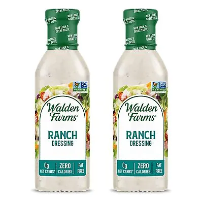 Walden Farms Ranch Dressing 12 Oz. Bottle 2 Pack - Fresh & Delicious Salad To... • £20.72