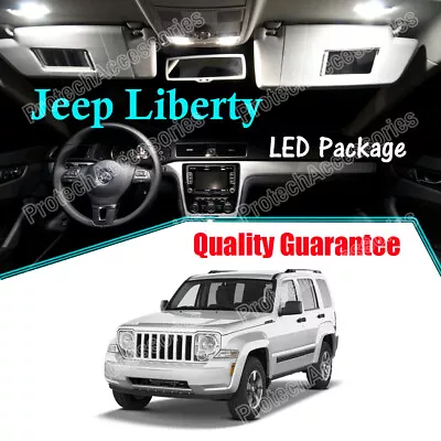 White LED Lights Interior Package Kit For 2008 - 2012 Jeep Liberty KK • $11.99