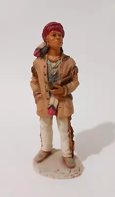 Castagna Native American Indian Warrior Holding Pipe Decorative Figure • £15