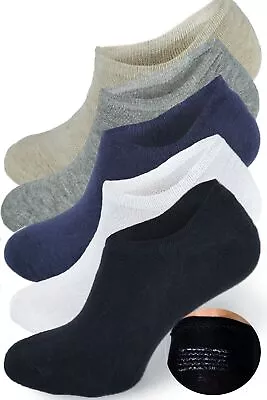 No Show Trainer Socks Invisible Non Slip Athletic Cotton Ankle Crew Sock 3 Packs • £5.95