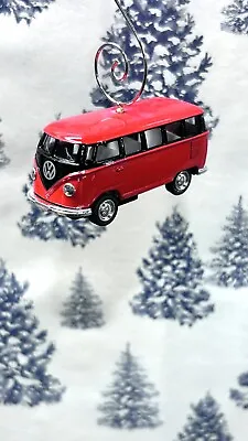 Custom Volkswagen Bus Christmas Ornament VW Samba Van Camper T1 Adorno🎄 • $12.99