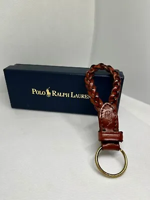 Ralph Lauren Polo Leather Key Chain In Box  4.75 Inches • $34.95