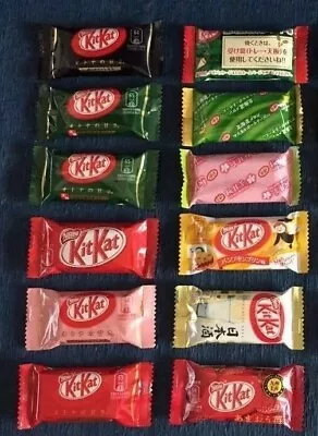 12pc (12flavors) Japanese KitKat Variety Set +2 FREE CANDY - Chocolate Christmas • £10.70