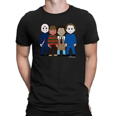Slashers VIPwees Mens Movie T-Shirt HALLOWEEN Horror Freddy Kruegar Friday 13th • £13.99