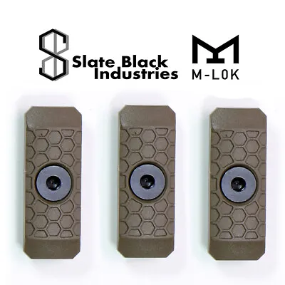 M-LOK Rail Cover Grip Panels - 3-pack/ (FDE-Tan / 1-slot) For MLOK • $14.99
