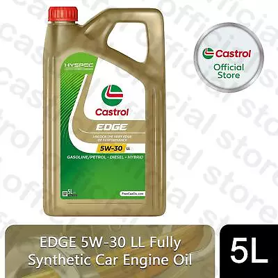 Castrol Edge 5W-30 LL Engine Oil Fully Synthetic With Hyspec Standard 5 Litre • £46.99