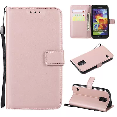 $12.99 • Buy For Samsung S3/S4/S5/S6/S7/S8+/mini Magnetic Wallet Leather Card Slot Case Cover
