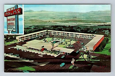 $9.99 • Buy Las Cruces NM- New Mexico Palms Motor Hotel Aerial Scenic View Vintage Postcard