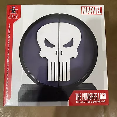 Marvel The Punisher Book Ends Logo Gentle Giant Bookends Statue BRAND NEW #1555 • $24.99