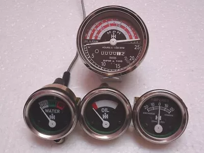 IH B250B275B414276354434444 Tachometer Temp Oil Pressure Ampere Gauge Kit • $49.99