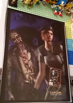 Resident Evil Gamecube Jill Valentine Rare Magazine Poster Ad Page Framed • $28