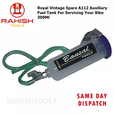 Royal Vintage Spare A112 Auxiliary Fuel Tank For Servicing Your Bike 300Ml USA • $19.90
