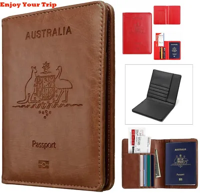 $7.99 • Buy Rfid Blocking Passport Holder For Travel Accessories Passport Purse Card Wallet
