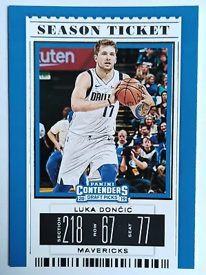 Luka Doncic 39 Panini Contenders Draft Picks Season Ticket 2019-20 • $4.25