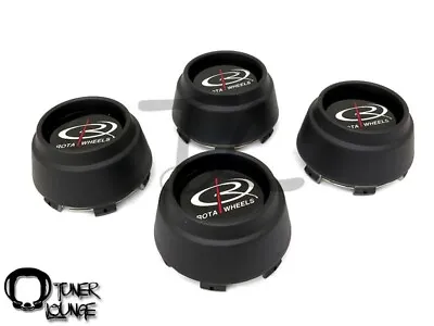 Rota Wheels Center Caps Flat Black 4pcs Replacement Set P45r P45 Rb • $50