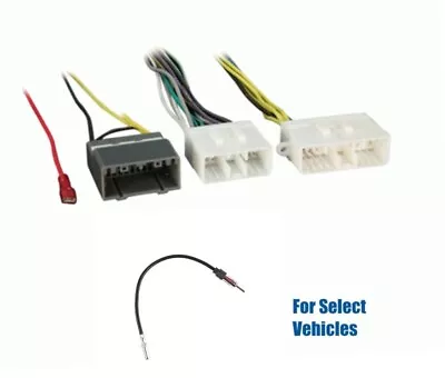 Factory OEM Amp Amplifier Bypass Wire Harness +Ant For Some Chrysler Dodge Jeep • $49.95