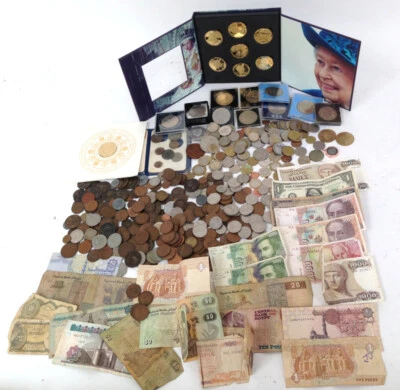 £34 • Buy 1.6kg Mixed Coins Notes Bundle Current Retired Foreign Domestic #921