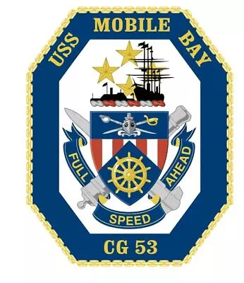 USS Mobile Bay CG-53 Sticker Decal M844 • $2.70