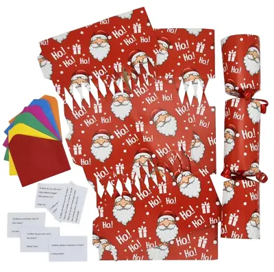Christmas Cracker Kit 12 Make Your Own Crackers Hats Santa • £8.99