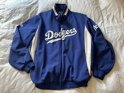 RARE Majestic Los Angeles Dodgers Therma Base Jacket Men's Size XXL 2XL Men's • $149.99