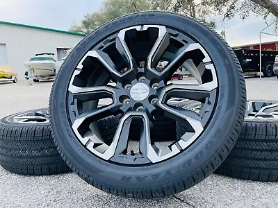 2024 Chevy Silverado 22  Wheels 2023 Tahoe Rims 2022 Suburban Tires GMC Sierra • $2149