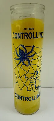 Controlling Yellow Wax 7 Day Glass Jar Ritual Type One Color Unscented Candle • $6